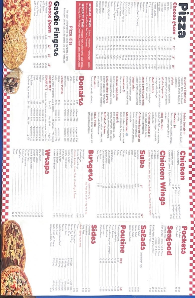 Menu Toulany's-1